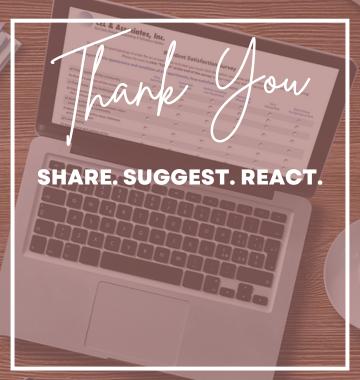 2025 REACT Survey Thank You