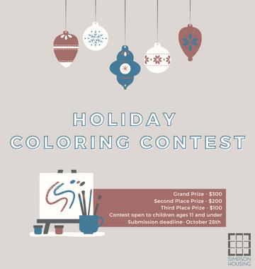 Holiday Coloring Contest 2022