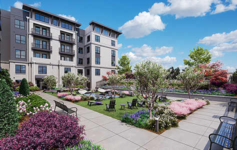 Sincerely, Simpson | Simpson Housing Blog | Auden Apartments courtyard