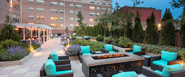 Malden Square Apartments in Malden, MA | Courtyard