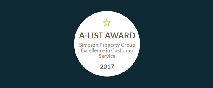 Sincerely, Simpson | Simpson Housing & Simpson Property Group Blog | A List award