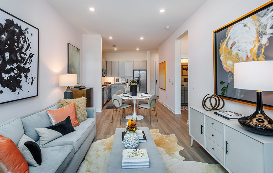 Briley Apartments in Matthews, NC - Living Room