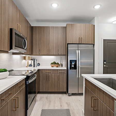 Pet-friendly 1 bedroom apartments - Auden Apartments - Kitchen
