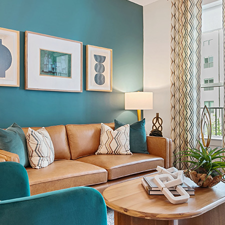 Brand New Atlanta Apartments for Rent - Auden Apartments - Living Room