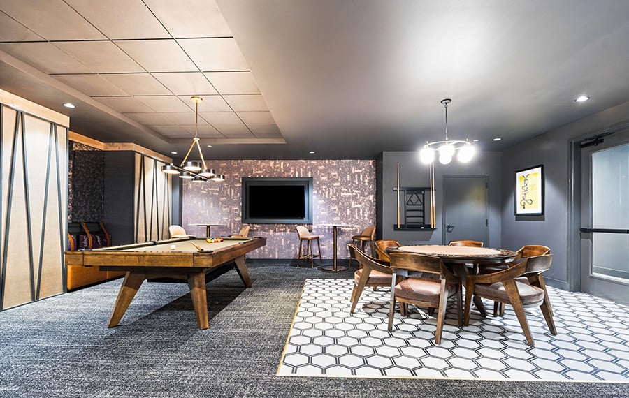Brand new apartments in Atlanta, GA - Auden Apartments - onsite speakeasy