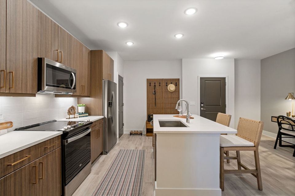 Pet-friendly 1 bedroom apartments - Auden Apartments - Kitchen
