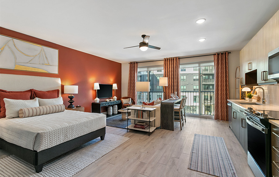 30339 Apartments in Atlanta - Auden Apartments - Living Room