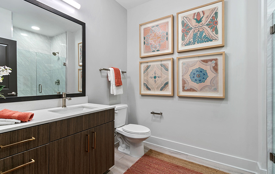 2 bedroom apartments in Vinings - Auden Apartments - Bathroom