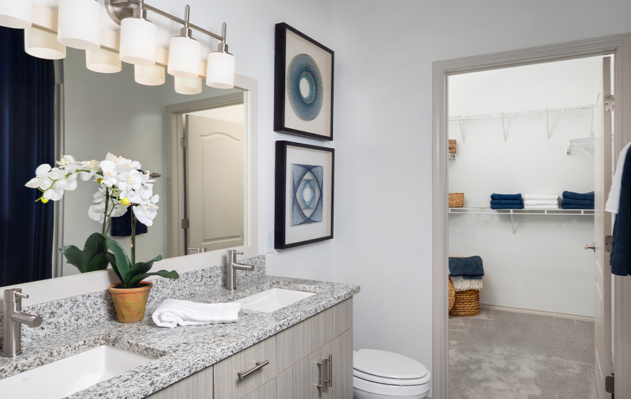 Meadows at Meridian Apartments - apartments in Parker, CO - upgraded bath