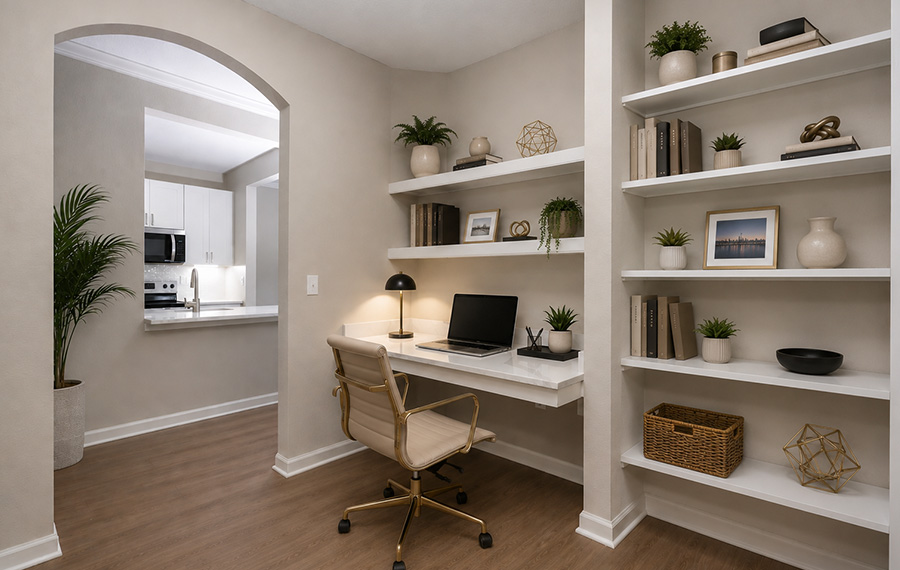 Apartments in Orlando FL - Reserve at Beachline - Built-in Desks