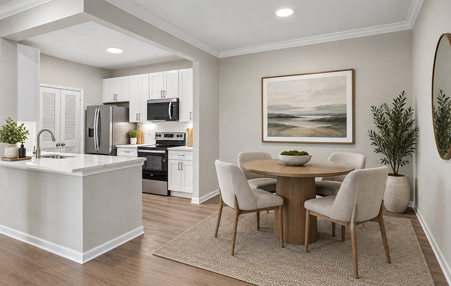 Reserve at Beachline upgraded Apartments in Lake Nona - Kitchen and Dining Room