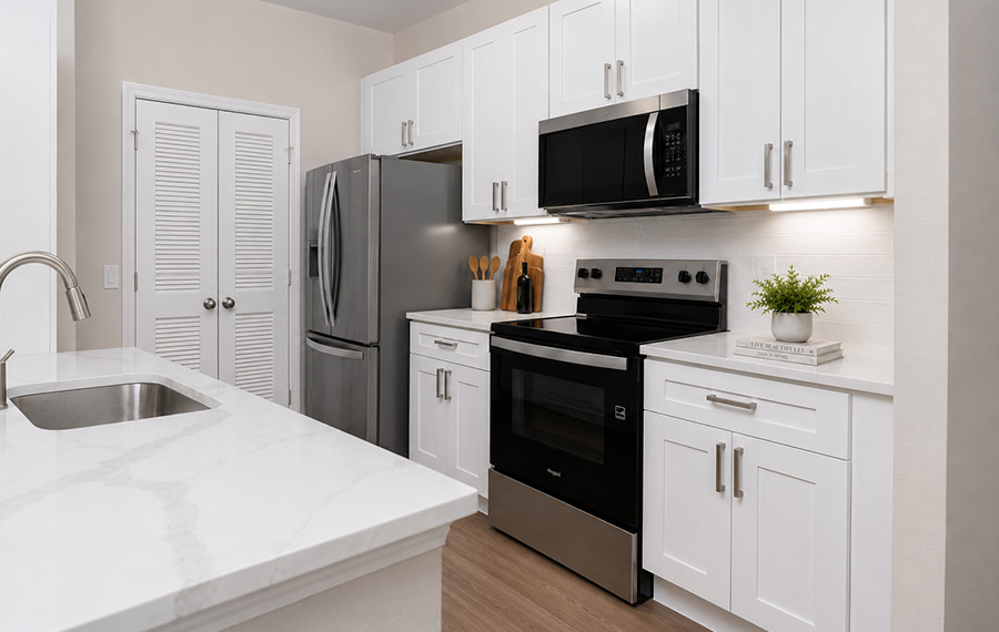 Lake Nona upgraded Apartments in Orlando - Reserve at Beachline - vinyl plank floors