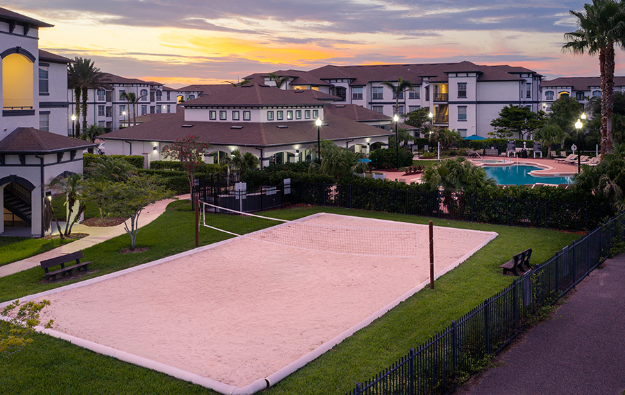 Upgraded apartments for rent in Orlando FL - Reserve at Beachline Volleyball Court
