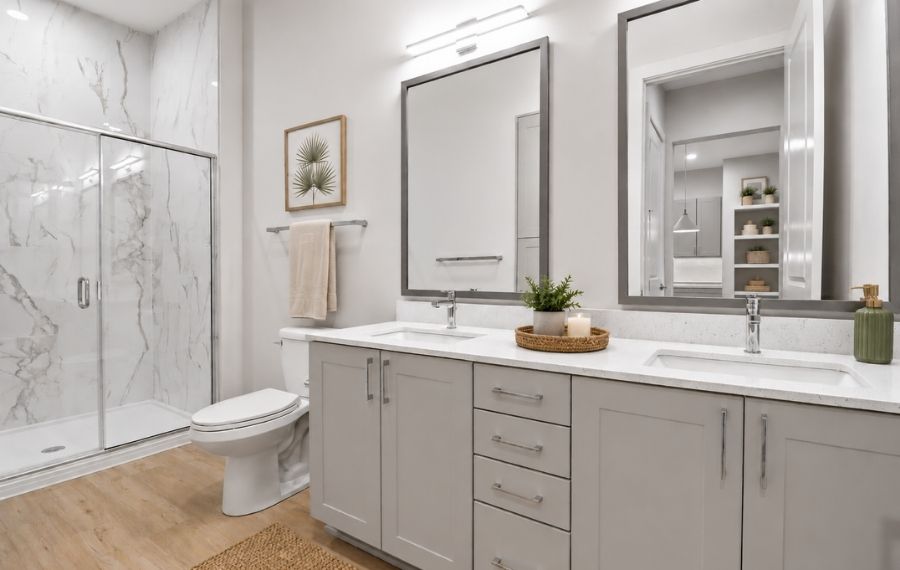 Modern Apartment Bathroom at Brooking Square - Apartments near Point Hope, Charleston SC