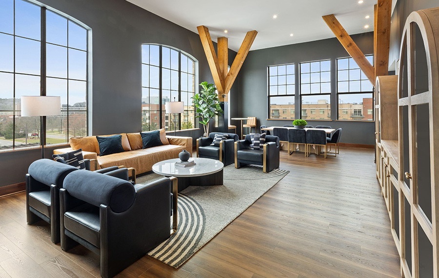 apartments in brentwood tn - Cadence Cool Springs Apartments - Franklin, TN - Entertainment Lounge
