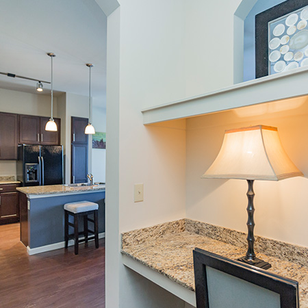 Dwell at McEwen Apartments in Franklin - Built-in Desk