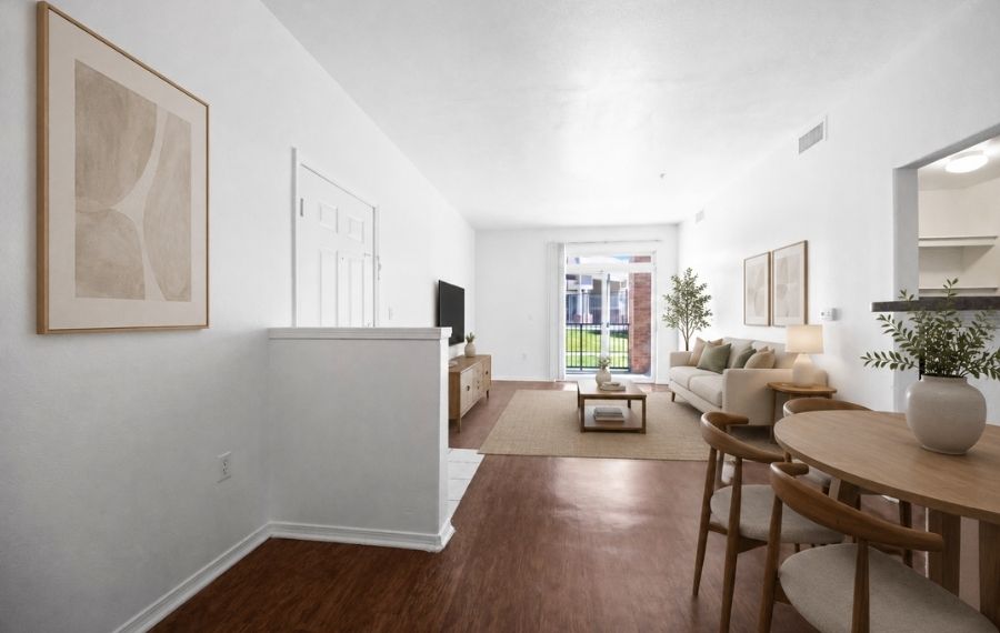 Apartments near DTC - Highland Crossing and Highland Square - Living Room