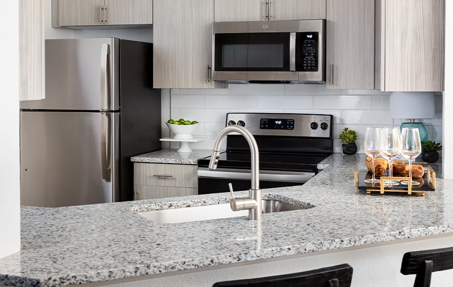Meadows at Meridian Apartments - apartments in Parker, CO - upgraded kitchen
