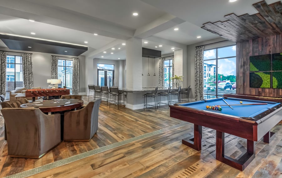 Charlotte Townhomes for Rent - The Links Rea Farms - Sports Lounge
