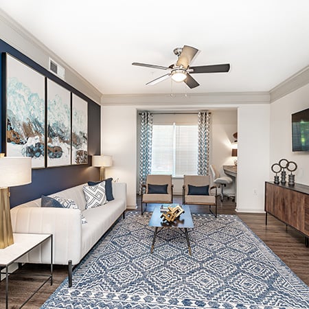 2 bedroom apartments in Richmond, VA - The Madison - Living Room