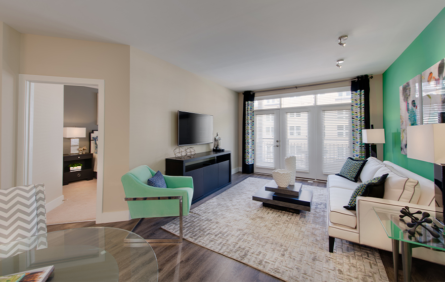 Studio Apartments in Rockville, MD - Mallory Square - Living Room