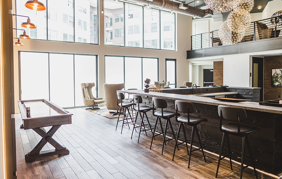 1 bedroom lofts in Atlanta - Vinings Lofts and Apartments - Entertainment Kitchen