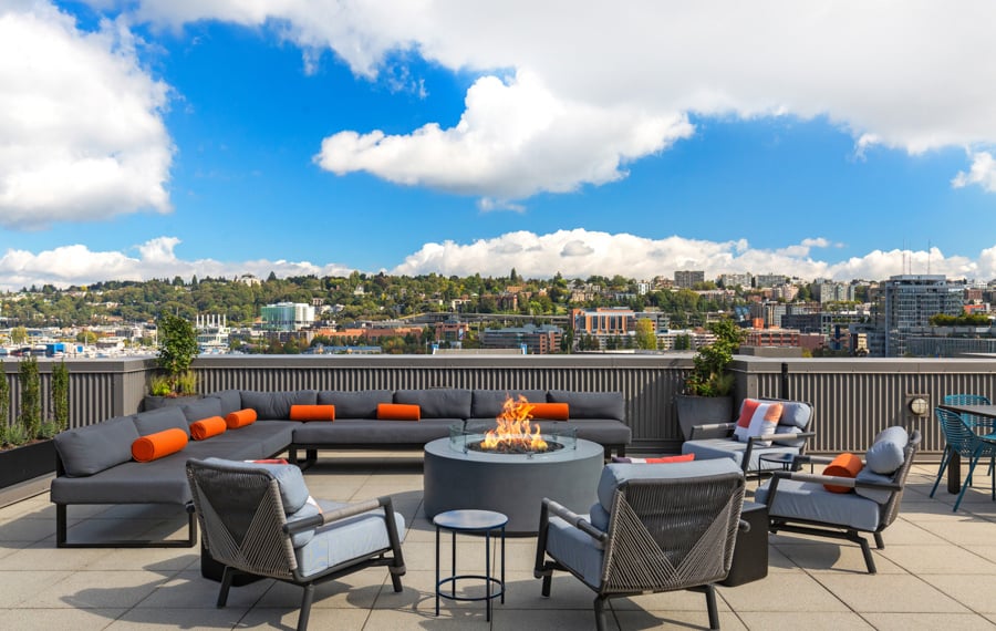 Neptune SLU Apartments - Seattle, WA - rooftop lounge