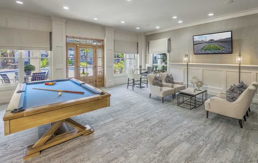 Apartments for Rent in Charlotte - Promenade Park - Game Room