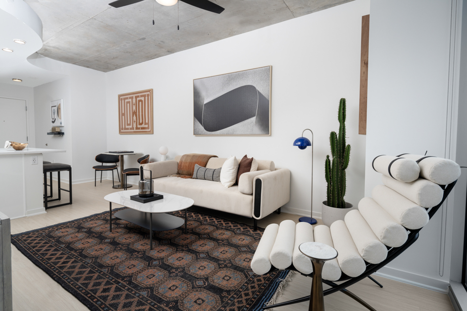 SkyHouse Austin Apartments - Rainey Street - Living Room