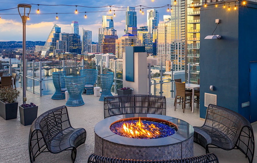 SkyHouse Austin - Austin, TX - Outdoor Firepit