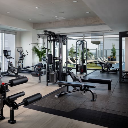 River oaks apartments near me SkyHouse TX - resident lounge