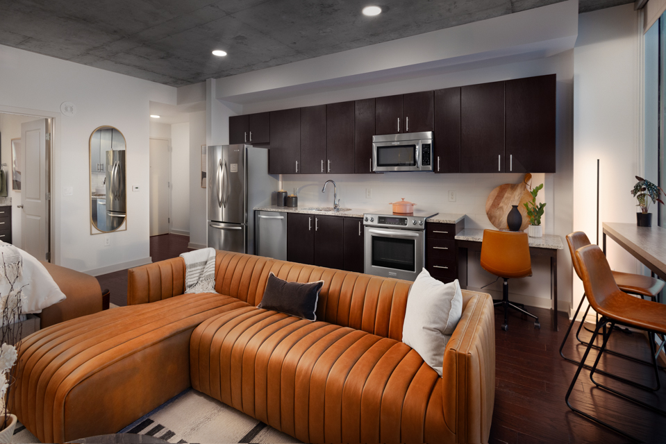 River oaks apartments near me SkyHouse TX - kitchen