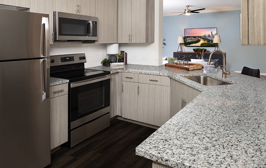 Settler's Ridge Apts near me Austin Texas Upgraded Kitchens