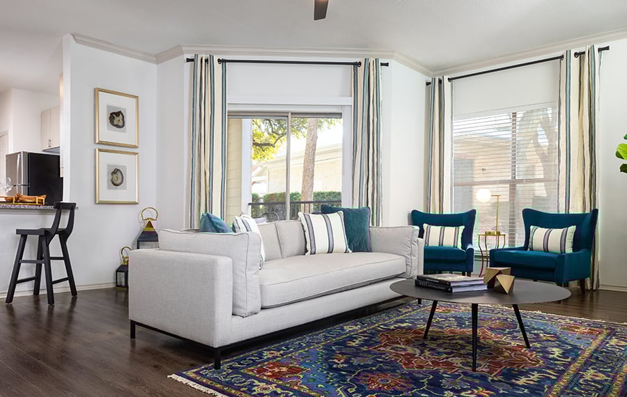 The Ranch Apartments - Austin Texas - living room