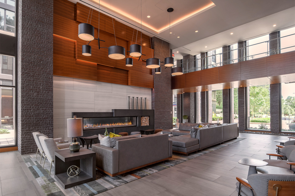Signature Apartments at Reston Town Center Lobby