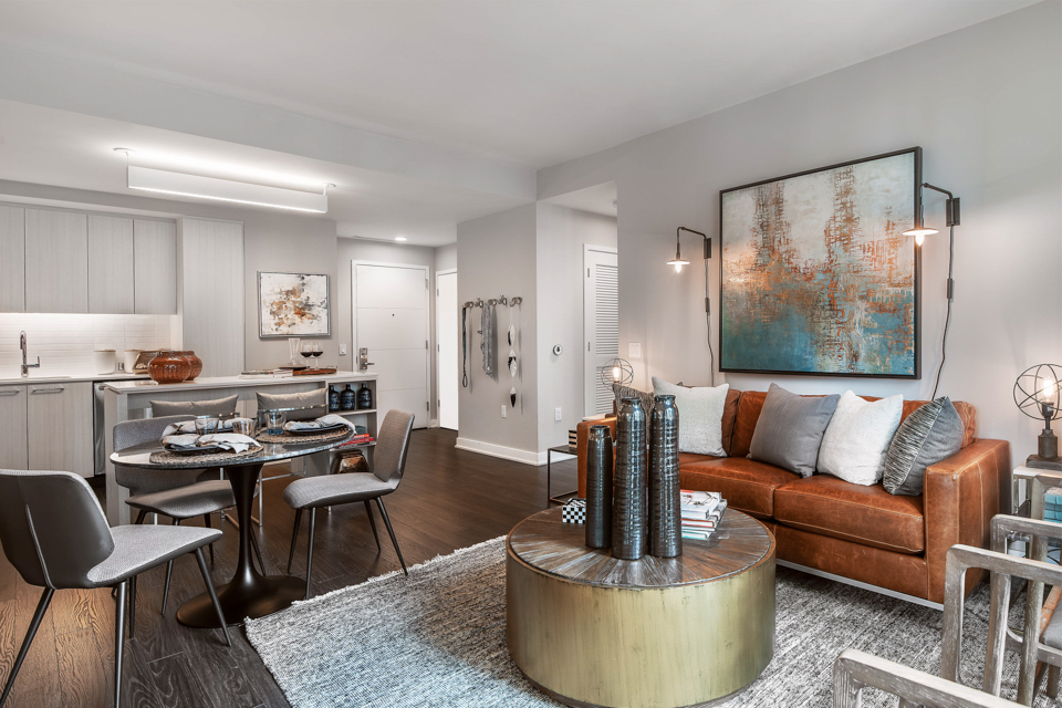 Signature Apartments at Reston Town Center - Reston, VA - living area
