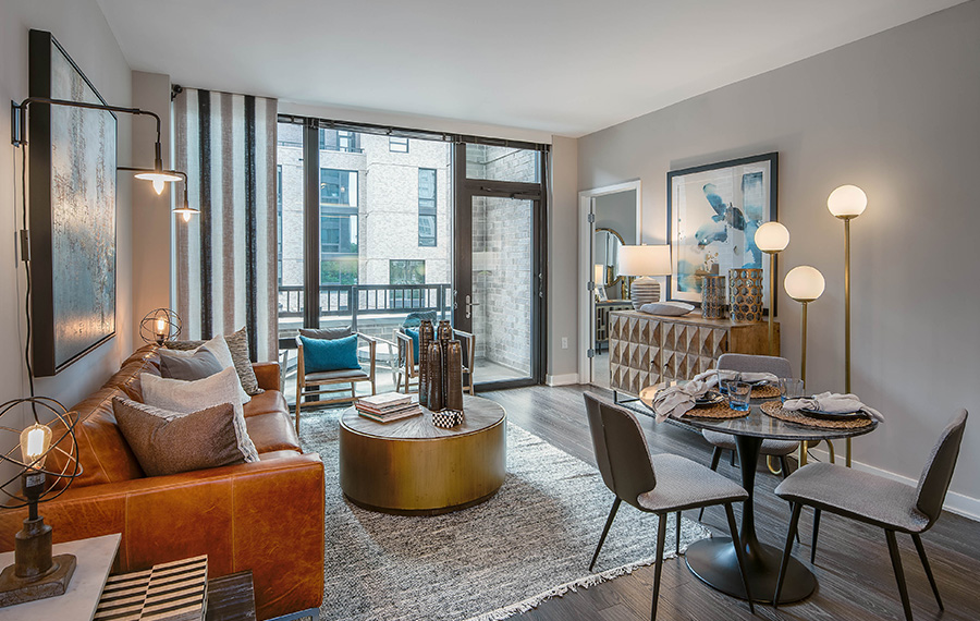 Signature at Reston Town Center Apartments - Reston, VA - living area