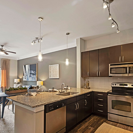 1 bedroom apartments in Charlotte, NC - Silos South End - Kitchen