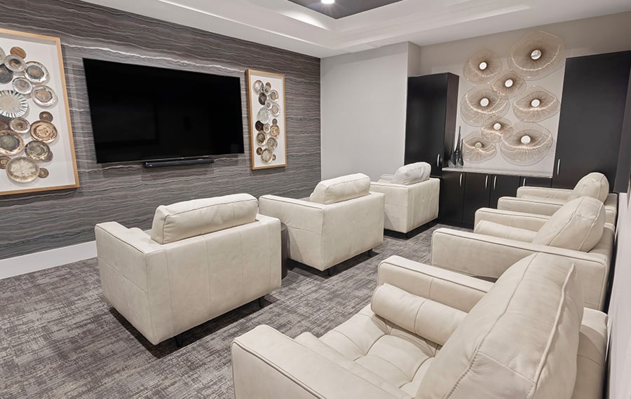 Uptown apartments Charlotte NC - Silos South End - Screening Room