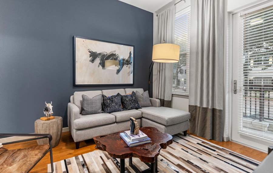 Stella Apartments in Dallas, Texas - Hardwood & Concrete Flooring
