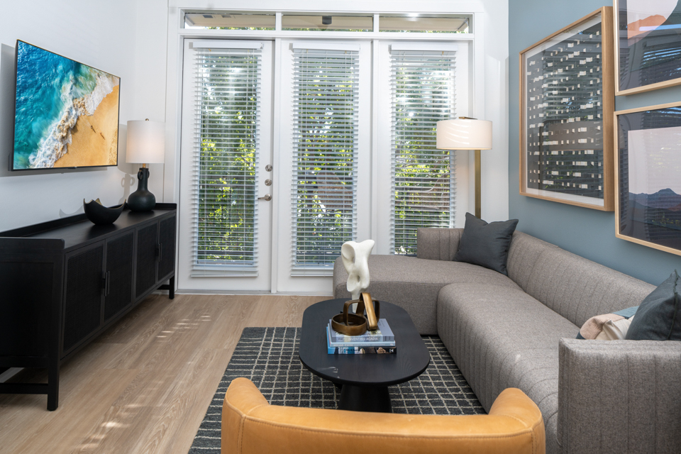 Strata Apartments Dallas Texas - living room