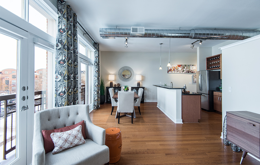 The Boulevard Apartments - Denver, CO - living area