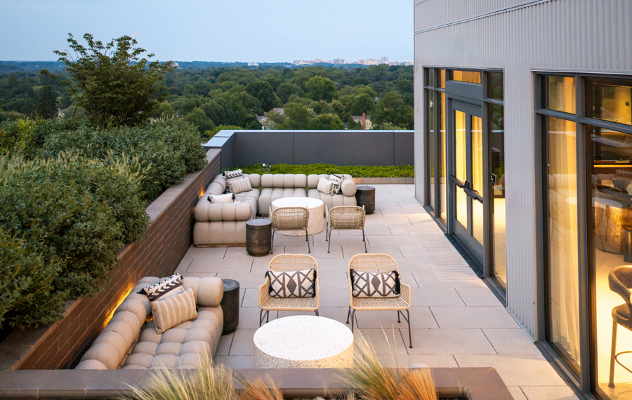 The Camille - new apartments in Bethesda, MA - Rooftop Lounge
