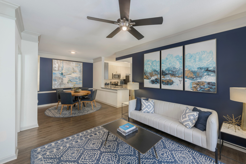 2 bedroom apartments in Richmond, VA - The Madison - Living Room
