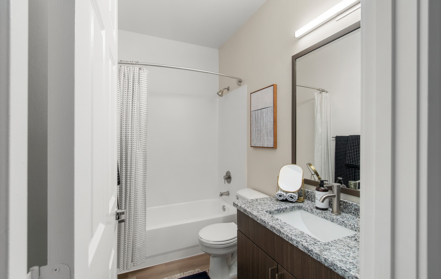 Issaquah apartments - The Timbers at Issaquah Ridge upgraded bathroom