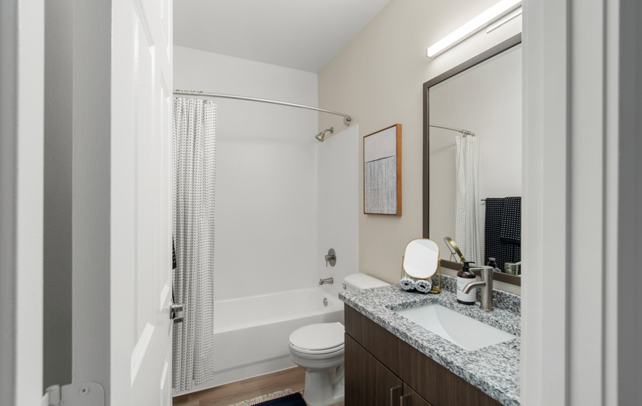 Issaquah apartments - The Timbers at Issaquah Ridge upgraded bathroom
