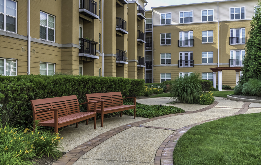 Pet friendly apartments near me - The Reserve at Tysons Corner - Courtyard