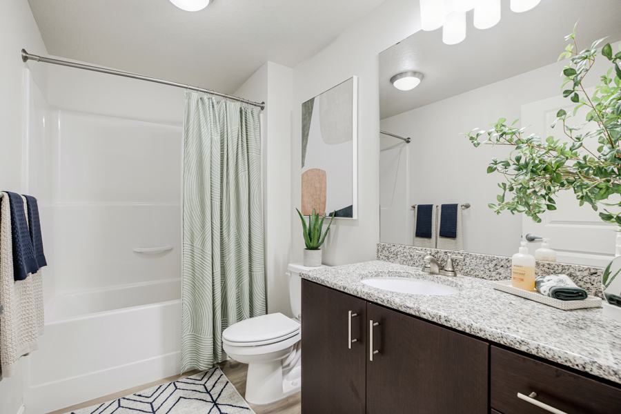 Elmonica MAX Station Apartments For Rent near Nike - Victory Flats bath