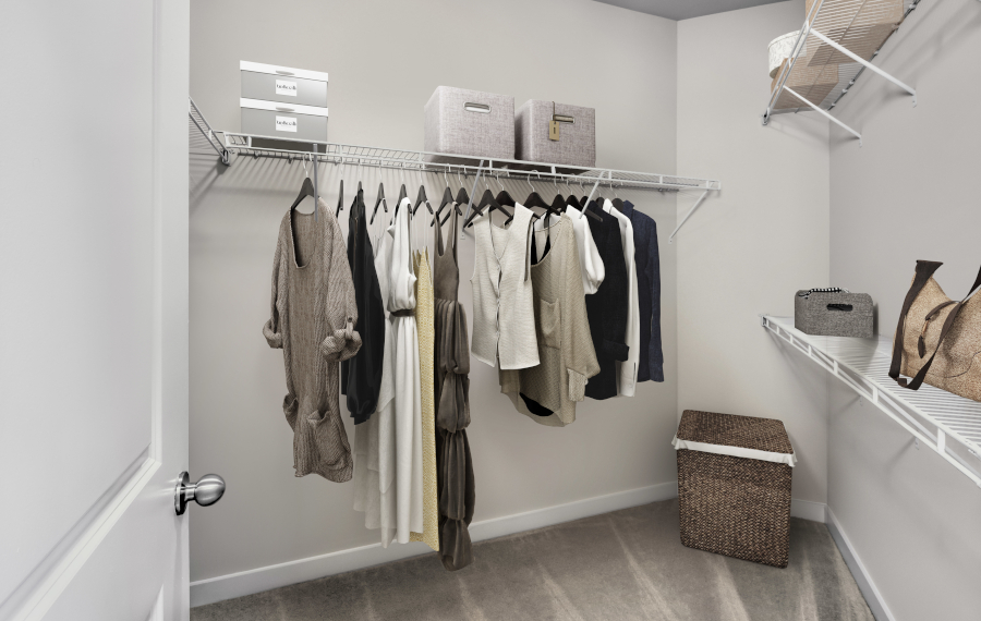 Ayrsley townhomes near Whitewater Center - Gramercy Square at Ayrsley - closet