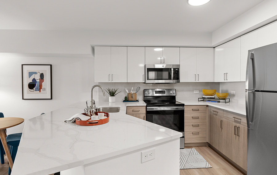 studio apartments seattle - Neptune upgraded kitchen